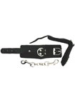 Hand Cuffs Strapped Plush Cuffs Black